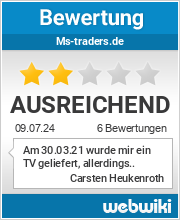 Bewertungen zu ms-traders.de