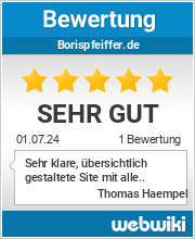 Bewertungen zu borispfeiffer.de