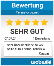 Bewertungen zu tennis-pros.net
