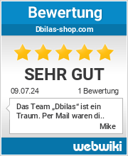 Bewertungen zu dbilas-shop.com