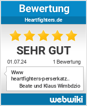 Bewertungen zu heartfighters.de