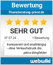 Bewertungen zu finanzberatung-privat.de