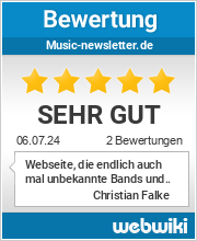 Bewertungen zu music-newsletter.de