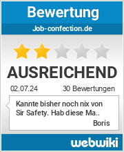 Bewertungen zu job-confection.de