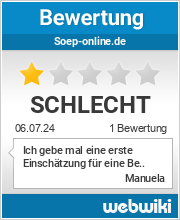 Bewertungen zu soep-online.de