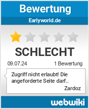 Bewertungen zu earlyworld.de