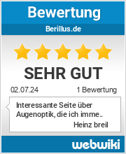 Bewertungen zu berillus.de