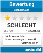 Bewertungen zu cash4less.de
