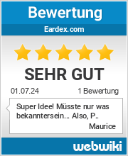 Bewertungen zu eardex.com