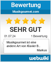 Bewertungen zu musikgourmet.com
