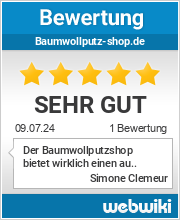 Bewertungen zu baumwollputz-shop.de