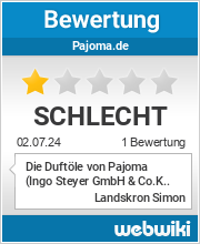 Bewertungen zu pajoma.de