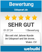 Bewertungen zu udopearl.de