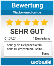 Bewertungen zu wacker-medical.de