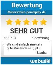 Bewertungen zu musikschule-powerplay.de