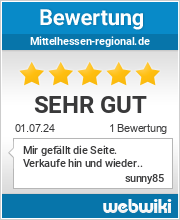 Bewertungen zu mittelhessen-regional.de