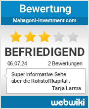 Bewertungen zu mahagoni-investment.com