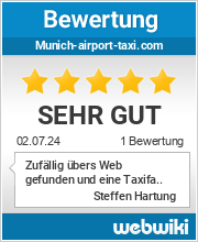 Bewertungen zu munich-airport-taxi.com