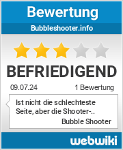 Bewertungen zu bubbleshooter.info