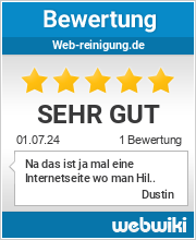 Bewertungen zu web-reinigung.de