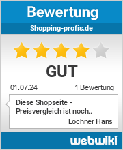 Bewertungen zu shopping-profis.de