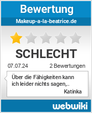 Bewertungen zu makeup-a-la-beatrice.de