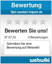 Bewertungen zu bali-moebel-import.de