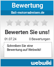 Bewertungen zu bali-motorradreisen.de