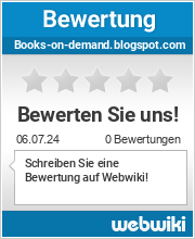 Bewertungen zu books-on-demand.blogspot.com