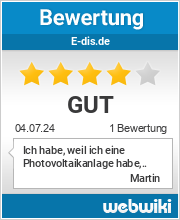 Bewertungen zu e-dis.de