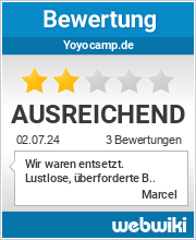 Bewertungen zu yoyocamp.de