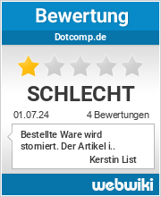 Bewertungen zu dotcomp.de