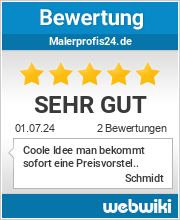 Bewertungen zu malerprofis24.de