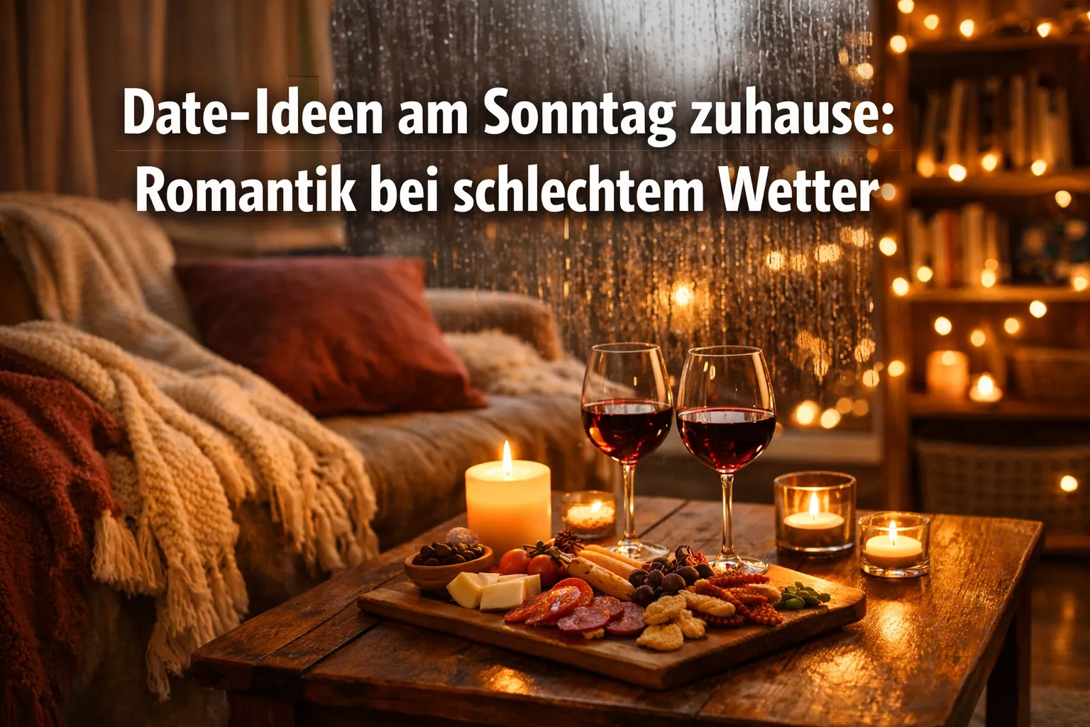 Date-Ideen am Sonntag zuhause: Romantik bei schlechtem Wetter