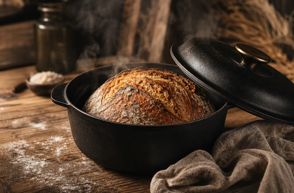 Brotbacken im gusseisernen Topf: Die perfekte Kruste erzielen