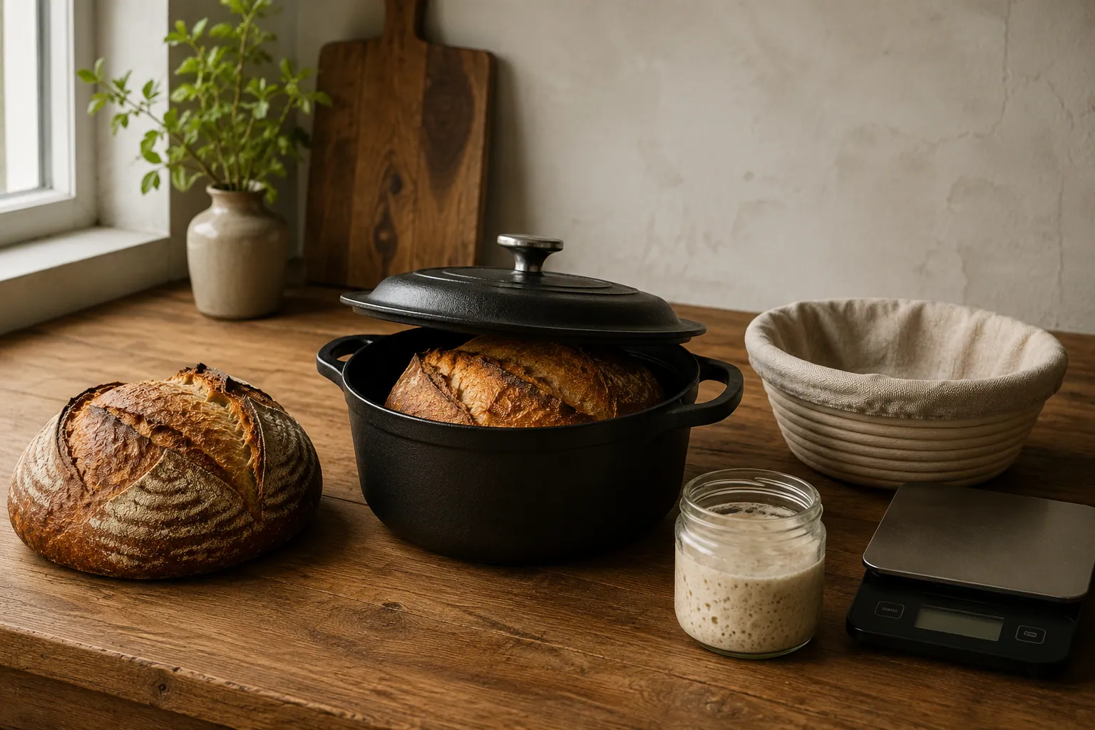 Minimalistische Küchenausstattung für passionierte Sauerteig-Bäcker
