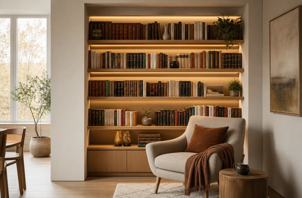 Wie man eine persönliche Hausbibliothek auf weniger als zwei Quadratmetern baut