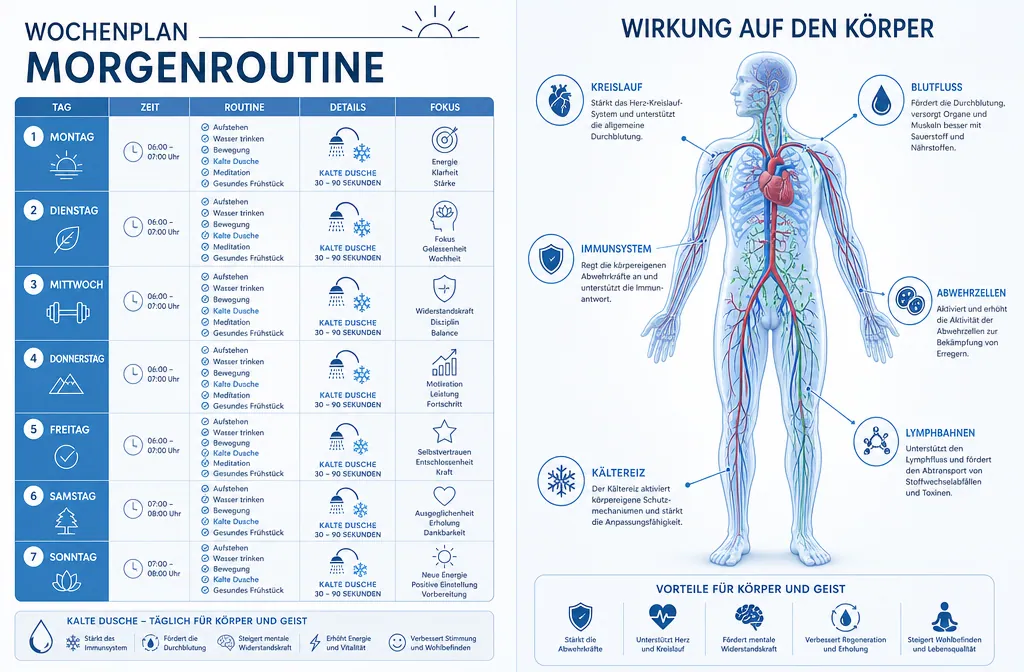 Kalt duschen im Winter: Tipps zur mentalen Überwindung und Routine im Überblick