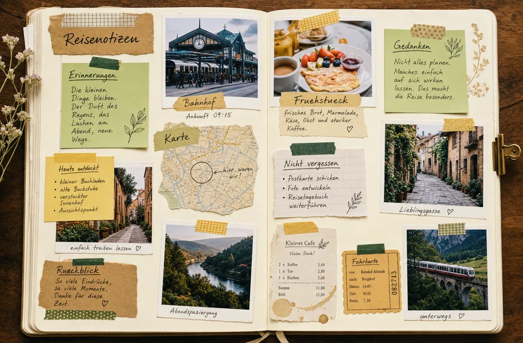 Einfache Methoden für ein Reisetagebuch wenn ich nicht zeichnen kann
